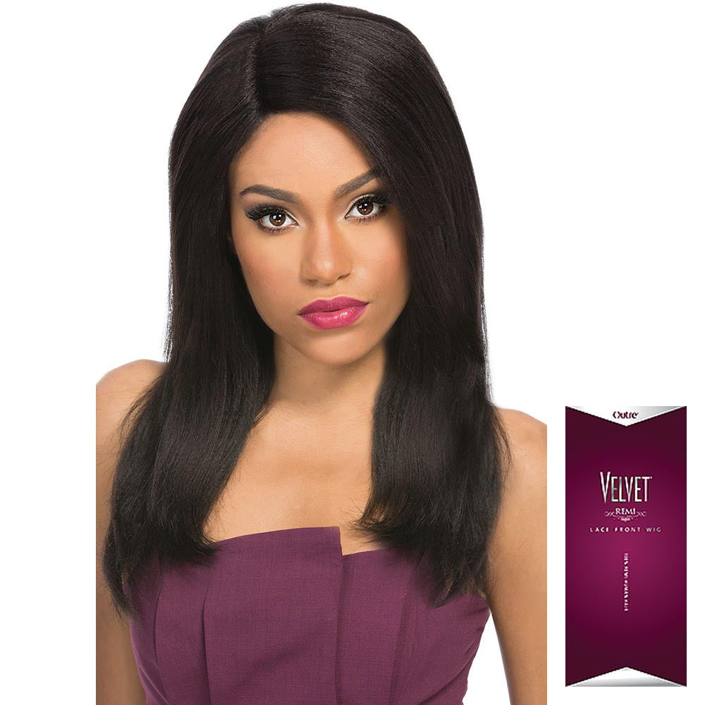 Outre synthetic lace front wig shop l part natural yaki 18