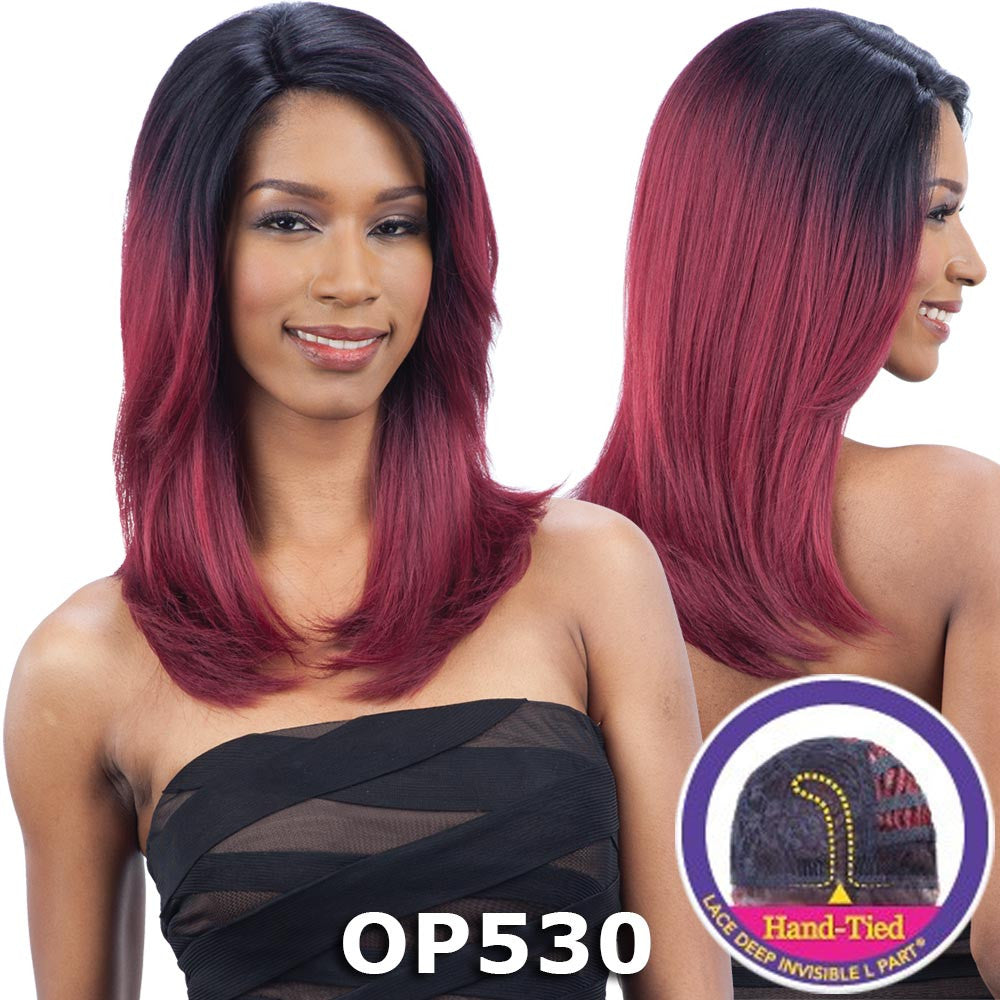 FreeTress Equal Lace Deep Invisible L Part Lace Wig KISS BLOSSOM