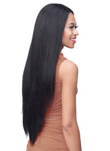 BobbiBoss Unprocessed Human Hair HD Lace Front Wig - BNLFST28 Straight 28"