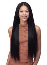 BobbiBoss Unprocessed Human Hair HD Lace Front Wig - BNLFST28 Straight 28"