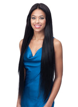 BobbiBoss Unprocessed Human Hair HD Lace Front Wig - BNLFST32 Straight 32"