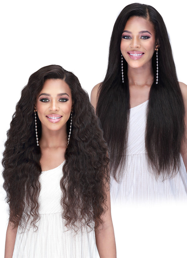 BobbiBoss Human Hair 13"X5" Deep 360° All Around Lace Wig - MHLF519L W&W Braelynn 24"